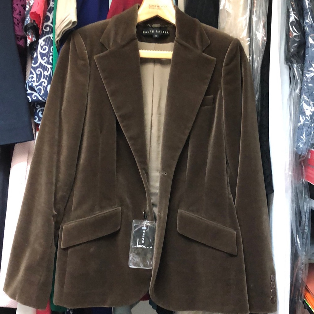 New black label Ralph Lauren velvet jacket